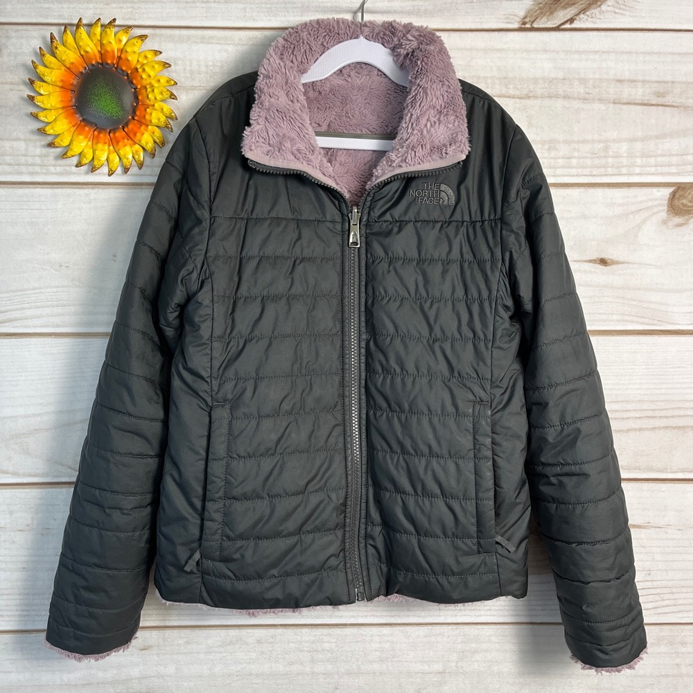 The North Face‎ Girls Reversible Mossbud Quilted Jacket Size M 10/12